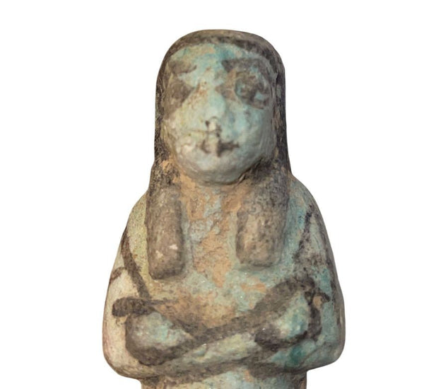 Ancient Egyptian Faience Ushabti New Kingdom, 19th Dynasty (ca. 1293–1185 B.C.)