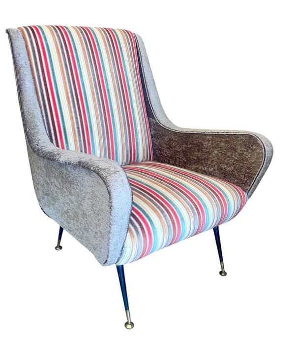 Pair of Marco Zanuso Lounge Chairs. Italy, 1950's.