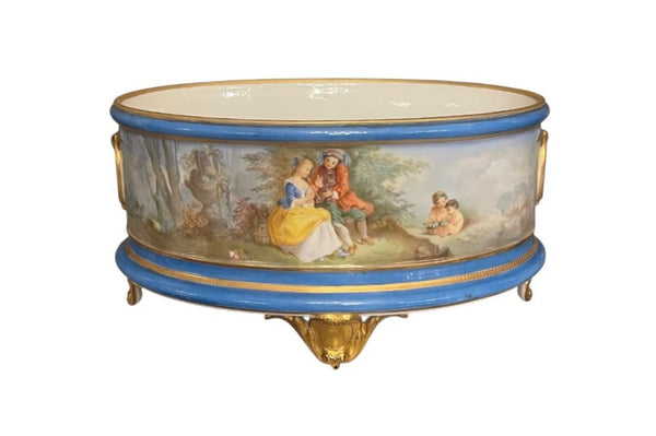 Set of Three Late 19th Century Sèvres Style Porcelain Vases