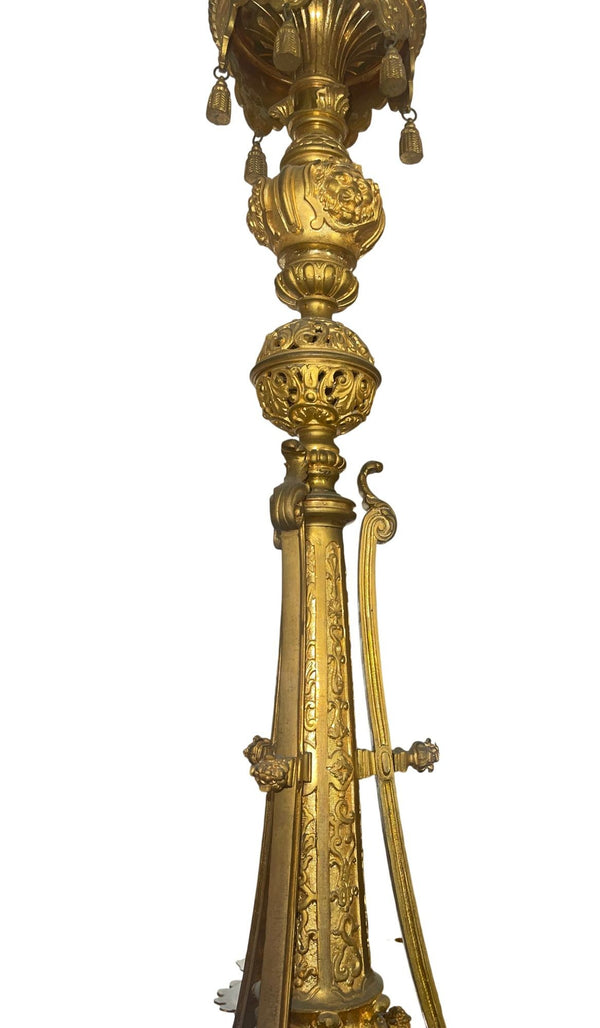 Impressive 19th Century French Gilt Bronze Chandelier