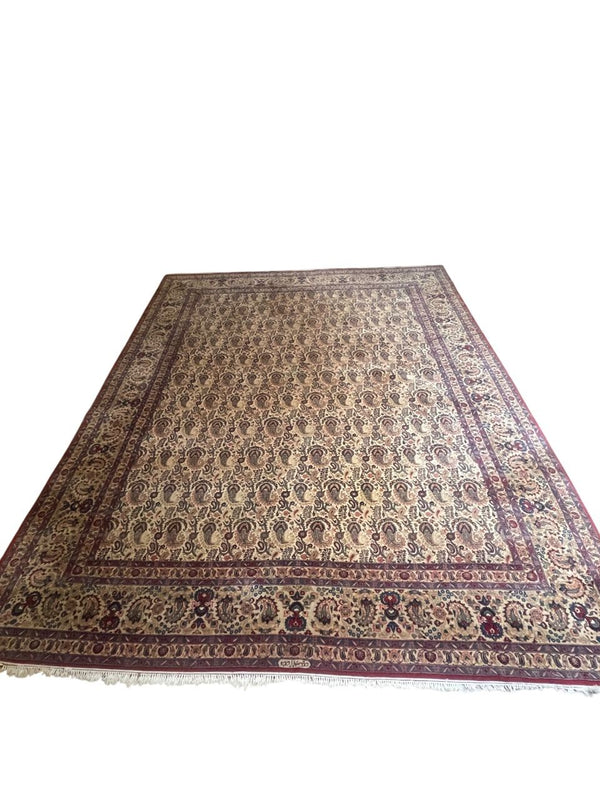 Persian Signed Rug with Allover Paisley Herati-Style Field (10'9" x 14'5")