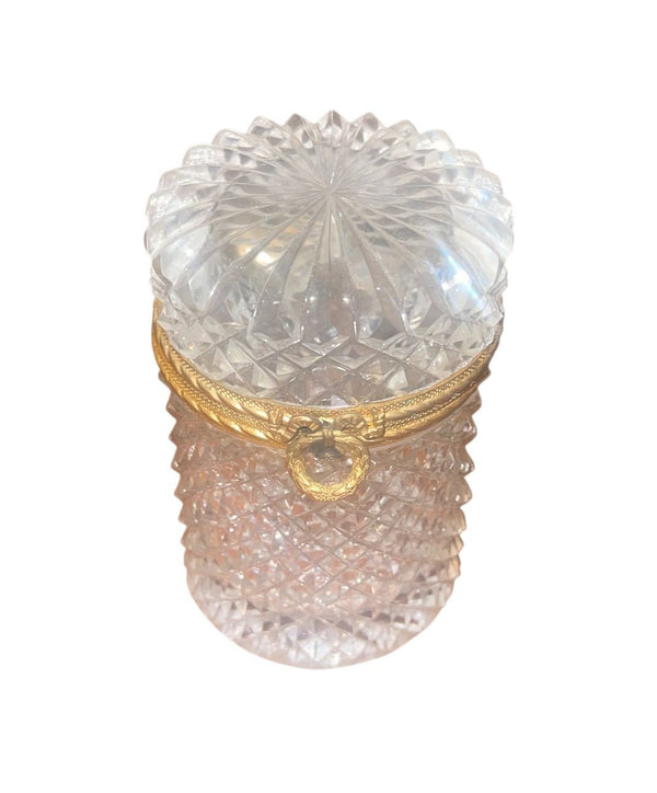 Set of Three Baccarat Crystal Jewelry Caskets, France, Late 19th Century.