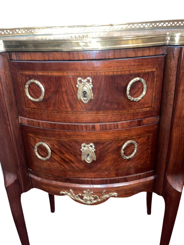 19th Century French Ormolu Mounted and Marble Bedside Commode