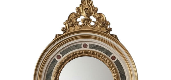 Monumental Late 18th C. Italian Venetian Mirror w/ Faux Marble & Carved Giltwood