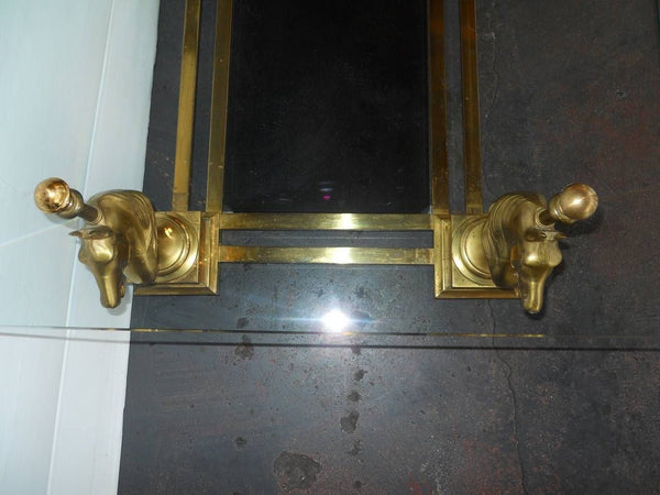 Maison Charles Horse Head Coffee Table with Clear & Tinted Glass, France, 20th C