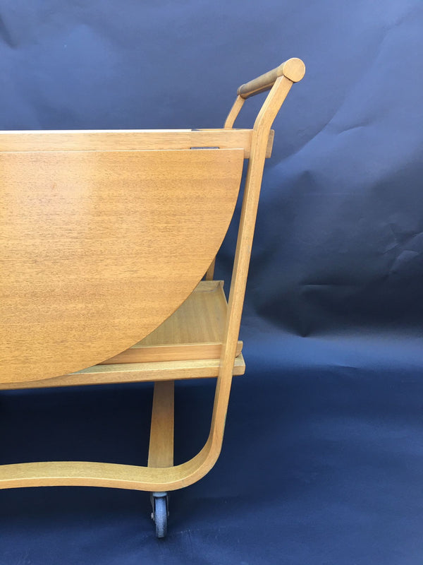 Edward Wormley for Dunbar Model 4487 Mahogany Bar Cart. USA 1950's.