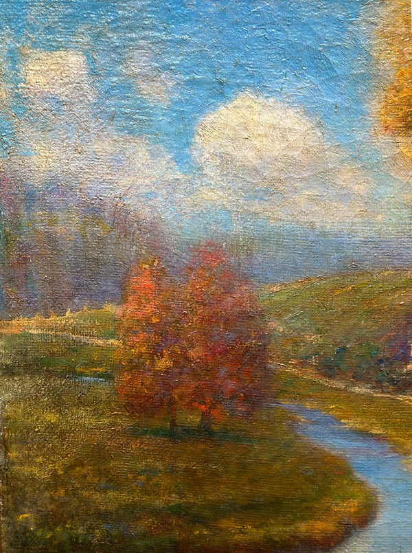 Traditional Oil on Canvas Landscape by Joseph George Willman