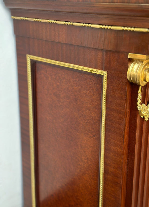 French 19th Century Mahogany Ormolu Cabinet by Grohé Frères