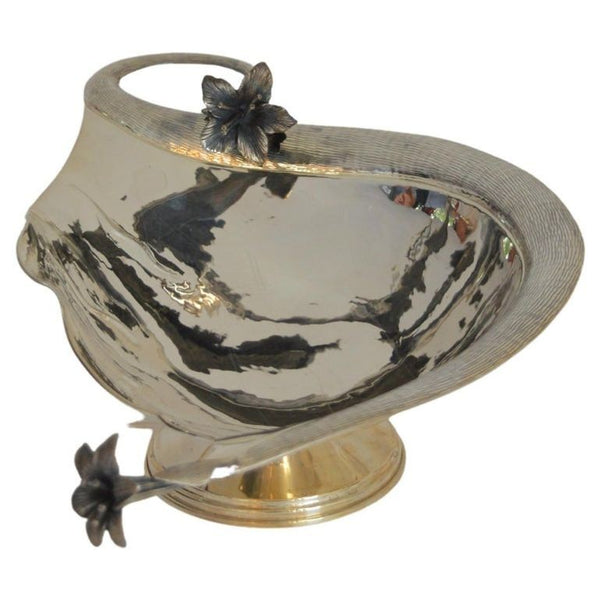 Set of Two Damar 925 Silver Flower-Form Bowls. Turkey, 20th Century.