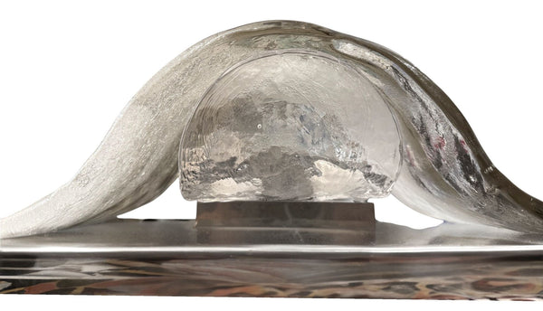 Carlo Nason for Mazzega Murano Glass Wall Sconce / Flush Mount. Italy, 1960's.