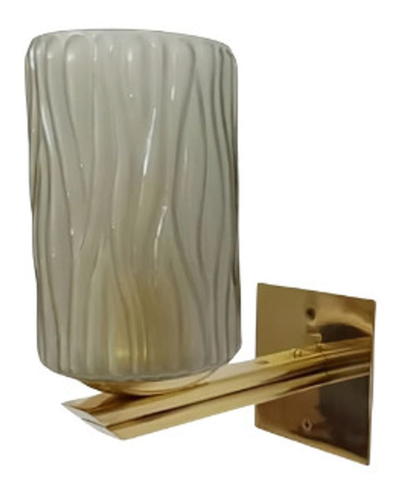 Set of Eight Smoky Textured Murano Sconces by Barovier e Toso. Italy, 1950's.