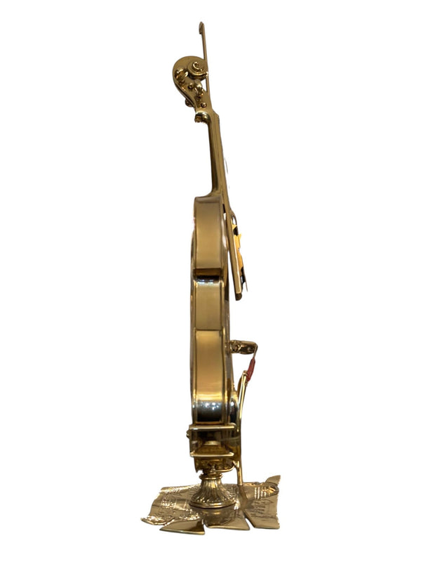 1960's Italian Polished Bronze Violin Sculpture on Acrylic Base.