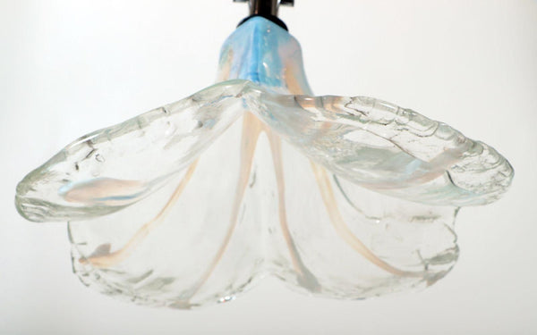 Murano Glass Petal Pendant Designed by Carlo Nason for Mazzega, Italy, 1970's.