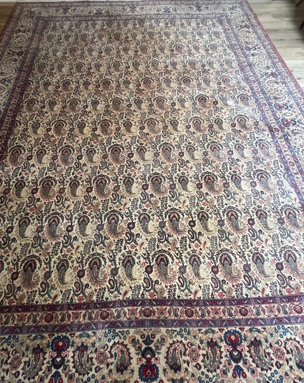 Persian Signed Rug with Allover Paisley Herati-Style Field (10'9" x 14'5")