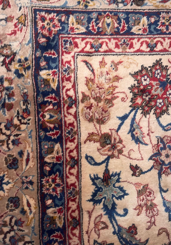 Vintage Yezd Carpet South Persia Mid-20th Century // 14' ft