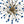Load image into Gallery viewer, Italian Sputnik Chandelier Cobalt Blue Murano Glass Spheres, Early 21st Century.
