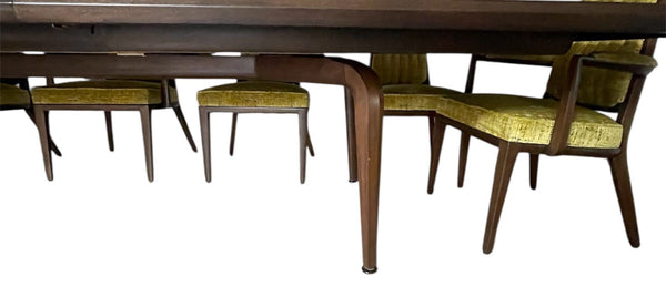 Maurice Bailey for Monteverdi Young—Long Dining Table w/ Twelve Chairs, USA1950s