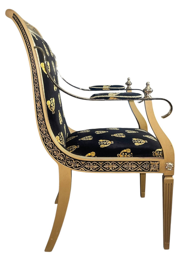 Pair of Versace for Cappelletti Cantu Armchairs. Italy, 1990's.