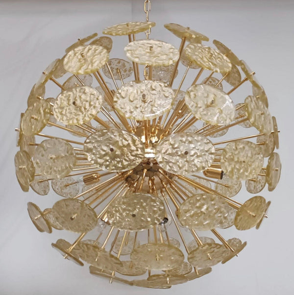 Galactico Sputnik Murano Glass Chandelier. Italy, 1970's.