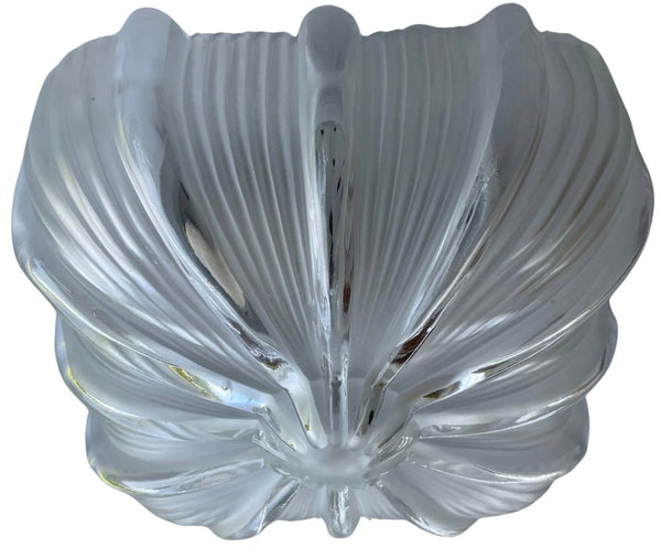 Set of Ten Textured Murano Glass Flush Mounts / Sconces. Italy, 1960's.