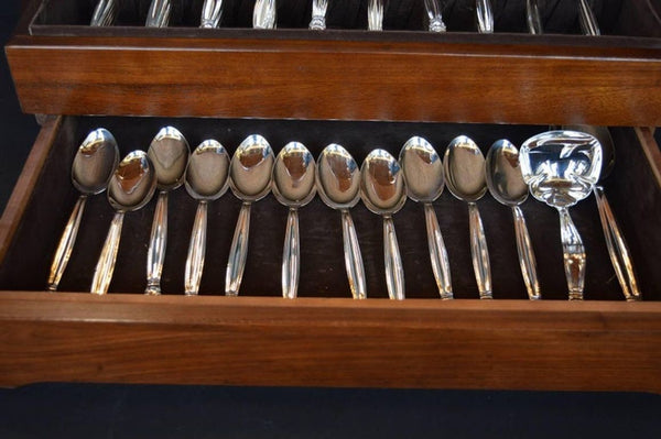 Sterling Silver Tableware Set. Denmark, 1940's.