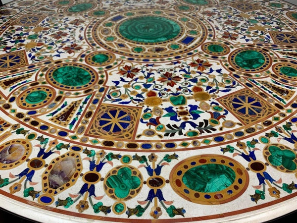 Early 20th Century Italian Pietra Dura Empire Table