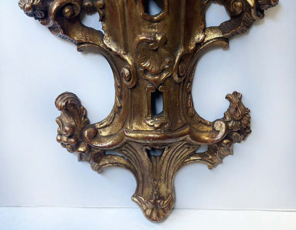 Late 19th Century Italian Hand Carved Gilt Wood Brackets