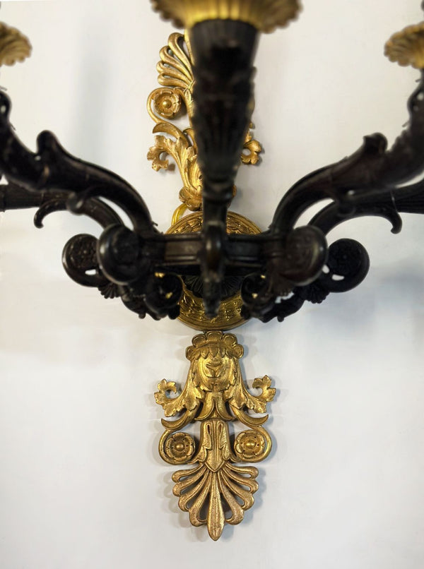 Pair of French Late 19th Century Empire-Style Sconces