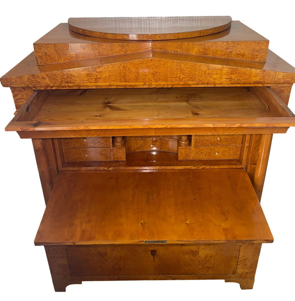 19th Century Biedermeier Secretary Desk with Secret Compartments