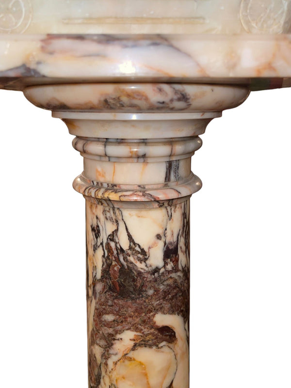 19th Century Italian Marble Bust of Sappho( Greek Lyric Poet) on Pedestal