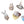 Load image into Gallery viewer, Set of Ten Herend Fishnet Porcelain Animal Figurines. Hungary, 20th Century.
