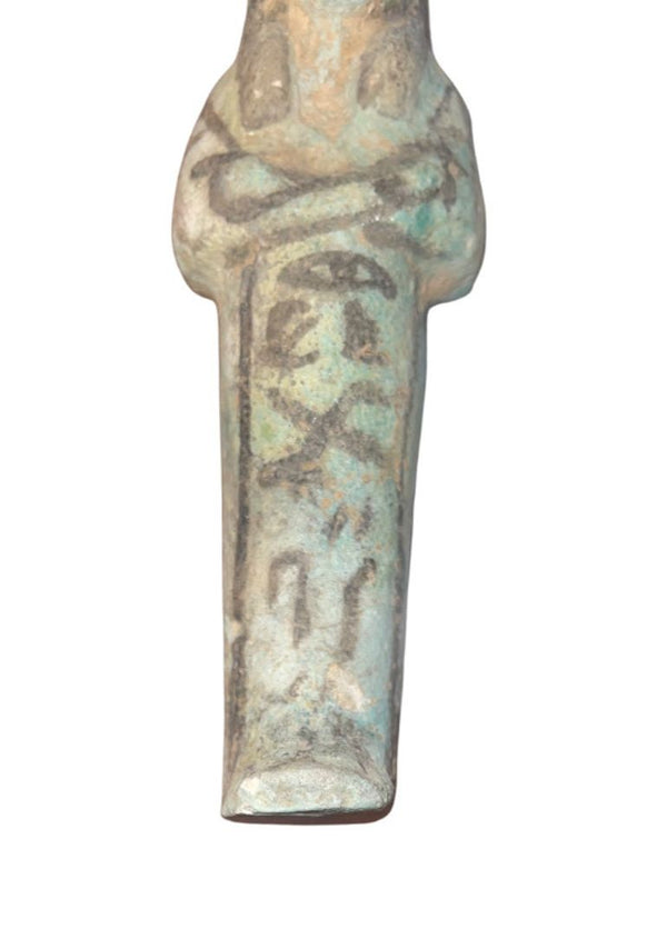 Ancient Egyptian Faience Ushabti New Kingdom, 19th Dynasty (ca. 1293–1185 B.C.)