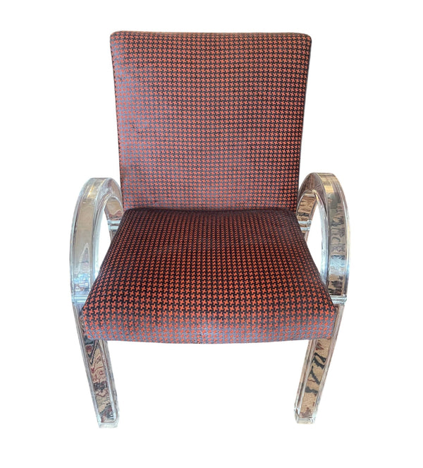 Set of Ten Charles Hollis Jones Lucite Dining Chairs, USA, 1970s