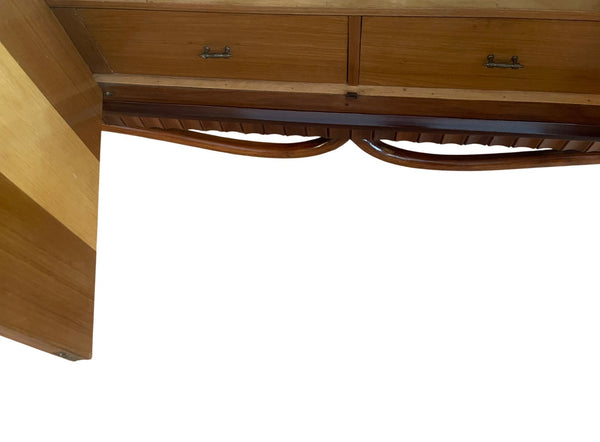 Italian Mid-Century Inlaid Six-Door Sideboard. 1960's.