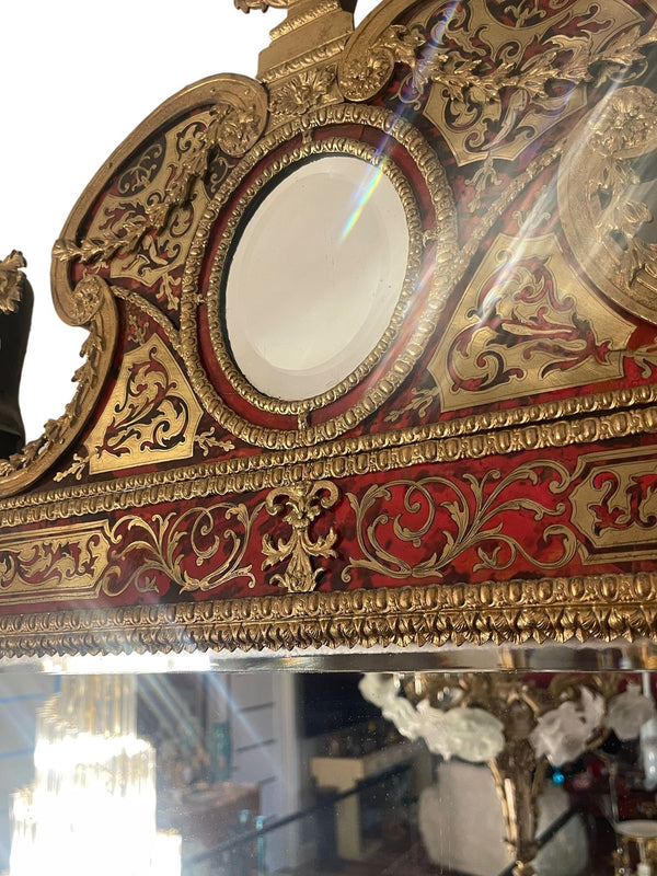 19th Century Swedish Verre Églomisé Mirror in the Taste of Burchardt Precht