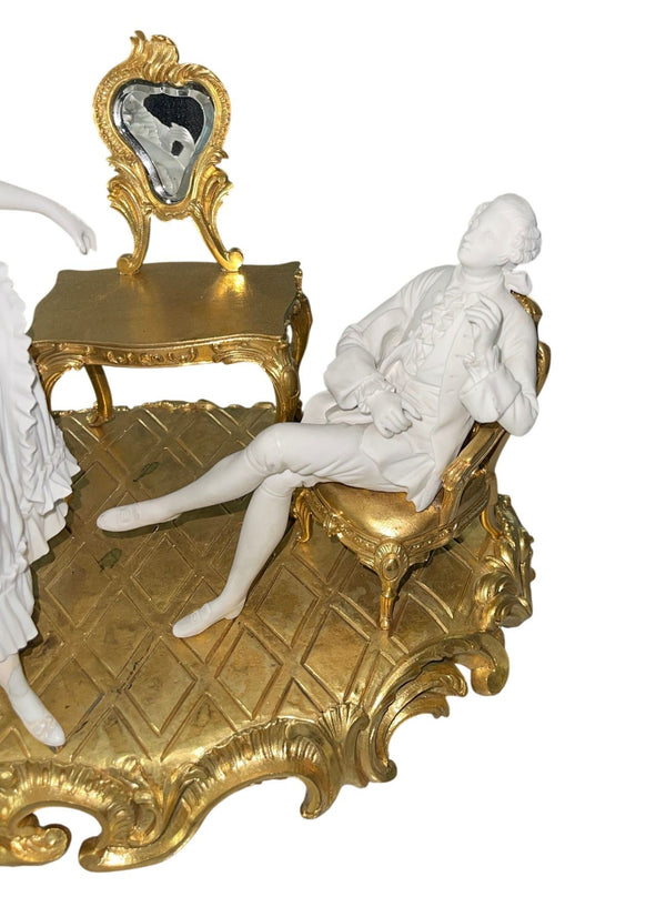 19th Century Sèvres Biscuit Porcelain & Gilt Bronze Figural Group
