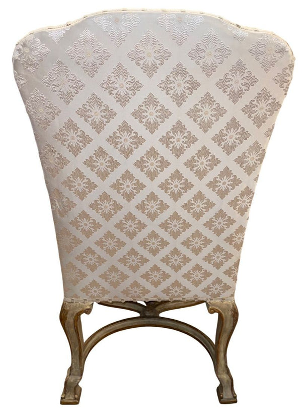 Pair of 19th Century Italian Hand Carved Armchairs.