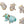 Load image into Gallery viewer, Set of Nine Herend Fishnet Porcelain Animal Figurines
