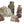 Load image into Gallery viewer, Eight Vintage Chinese Soapstone Carved Brush Pots &amp; Vessels. Early 20th Century.

