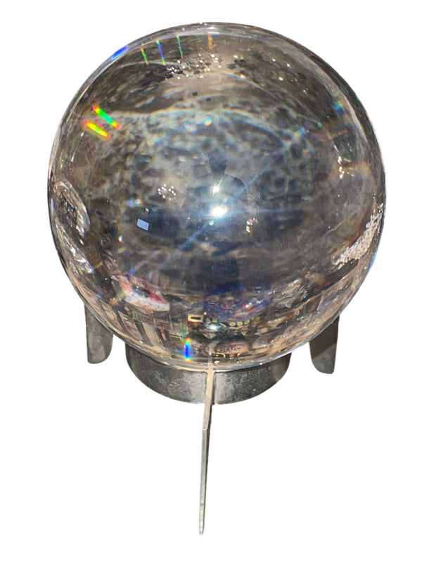 Seven Baccarat Pieces Including Crystal Paperweights and Sirius Crystal Sphere