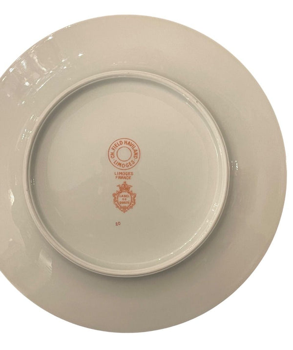 Early 20th Century Haviland Limoges France Porcelain Dinner Service for Twelve