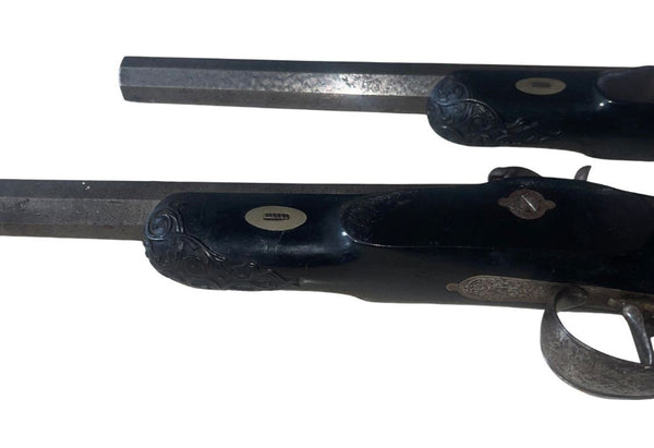 Pair of Mid-19th Century Belgian Percussion Pistols