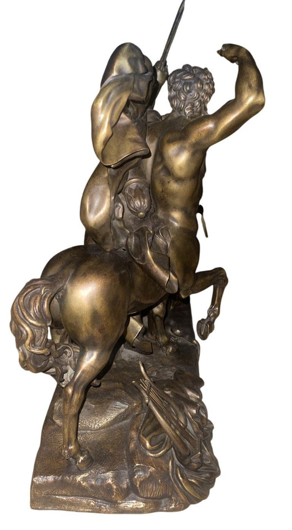 Bronze Sculpture “The Education of Achilles by the Centaur Chiron” After F. Rude