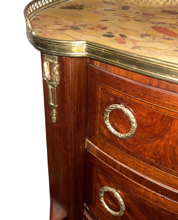 19th Century French Ormolu Mounted and Marble Bedside Commode