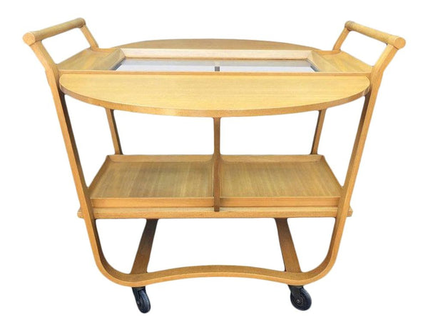 Edward Wormley for Dunbar Model 4487 Mahogany Bar Cart. USA 1950's.