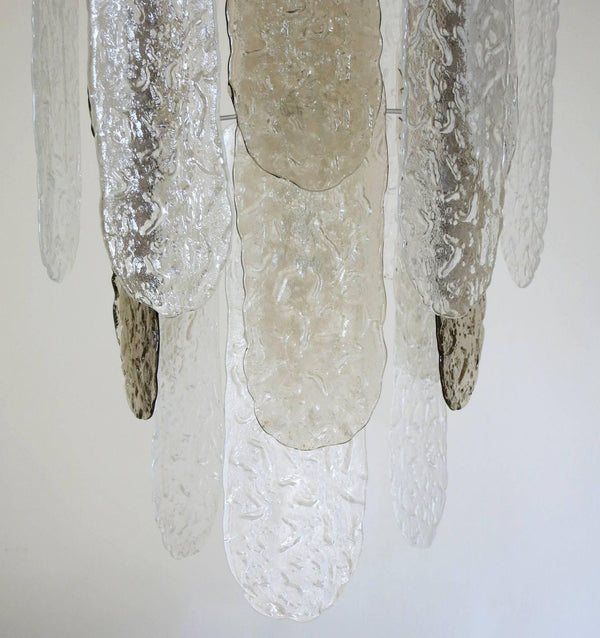 Vintage Italian Chandelier with Murano Glass by Mazzega, c. 1960's