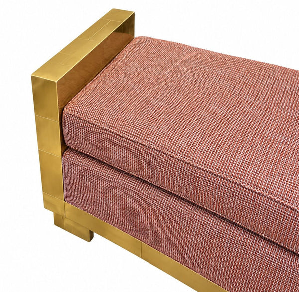 Pair of Paul Evans Cityscape Brass Benches, 1970's.