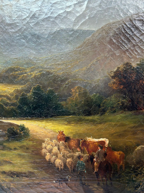 Oil on Canvas Landscape by Cyrus Buott, 1882