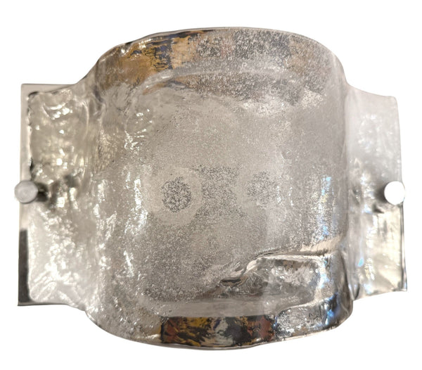 Carlo Nason for Mazzega Murano Glass Wall Sconce / Flush Mount. Italy, 1960's.