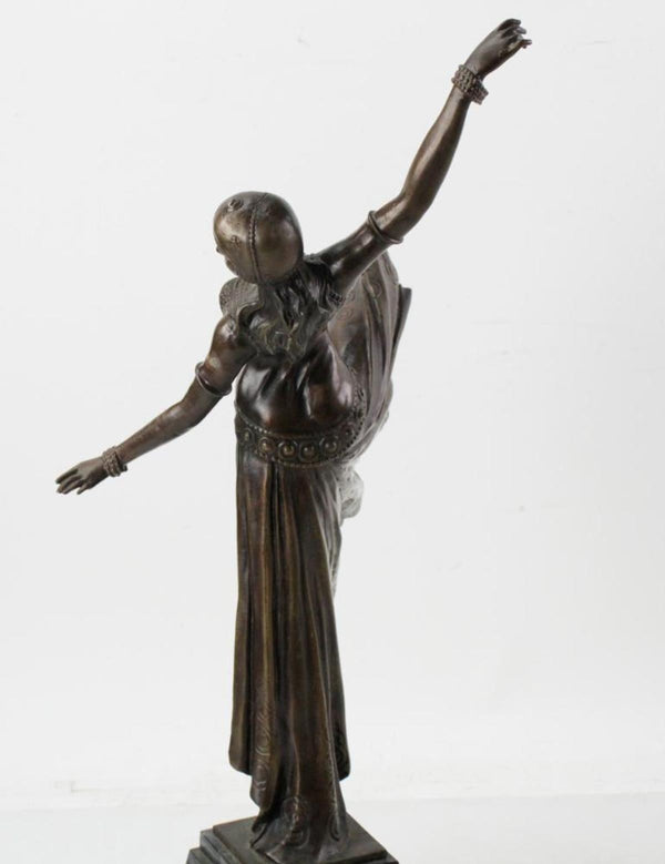 Bronze Art Deco Sculpture of an Oriental Dancer after Chiparus